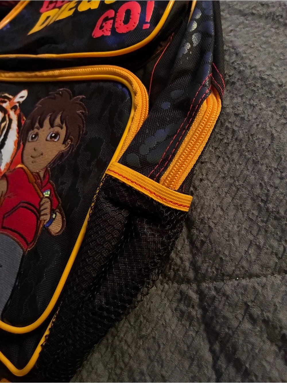 Go, Diego, Go! Kids Black & Yellow Backpack